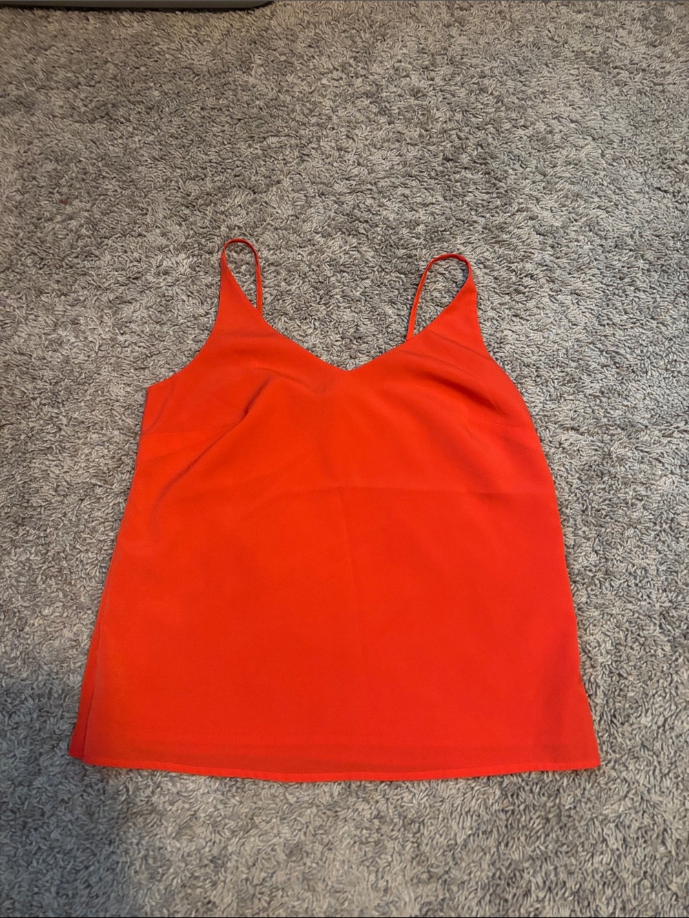 Banana Republic Vibrant Orange V-Neck Spaghetti Strap Camisole